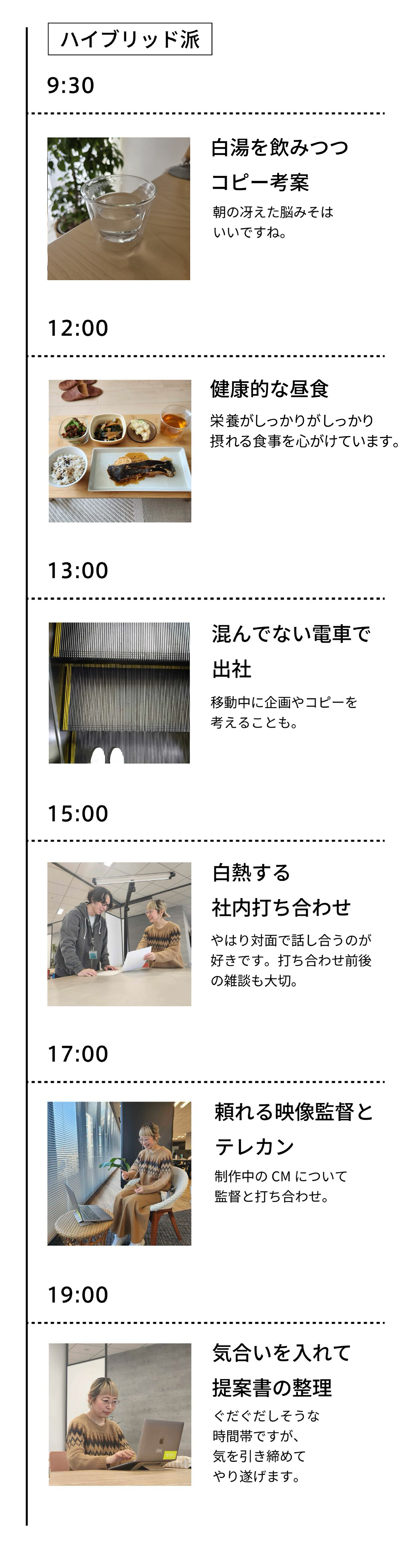 一日のスケジュール